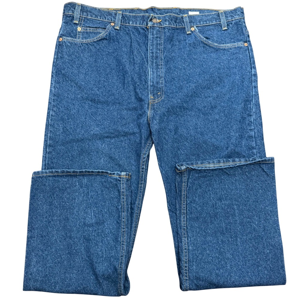 Levi's 517 Bootcut Jeans Mens 44x30 Blue Orange Tab Vintage Made in USA 90 Denim